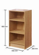 Essentials Bookcase Small Narrow in Oak by TAD - Price Crash Furniture