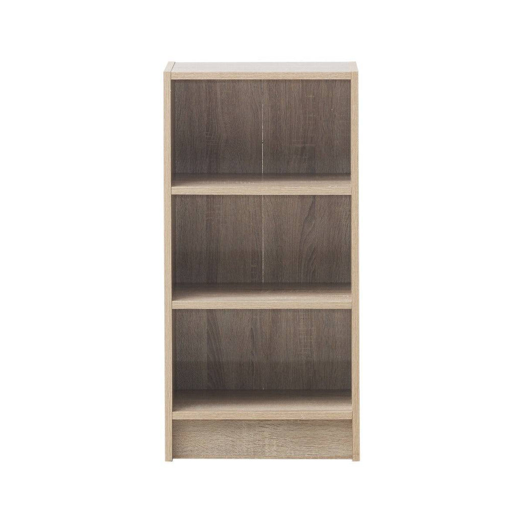 Essentials Bookcase Small Narrow in Sonoma Oak by TAD - Price Crash Furniture
