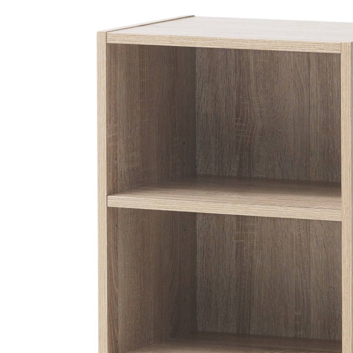 Essentials Bookcase Small Narrow in Sonoma Oak by TAD - Price Crash Furniture