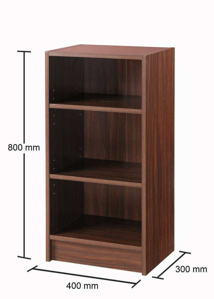 Essentials Bookcase Small Narrow in Walnut by TAD - Price Crash Furniture