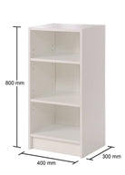 Essentials Bookcase Small Narrow in White by TAD - Price Crash Furniture