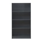 Essentials Bookcase Tall Wide in Dark Grey by TAD - Price Crash Furniture