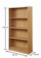 Essentials Bookcase Tall Wide in Oak by TAD - Price Crash Furniture