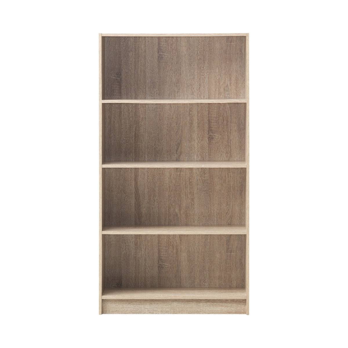 Essentials Bookcase Tall Wide in Sonoma Oak by TAD - Price Crash Furniture