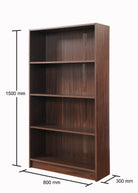 Essentials Bookcase Tall Wide in Walnut by TAD - Price Crash Furniture