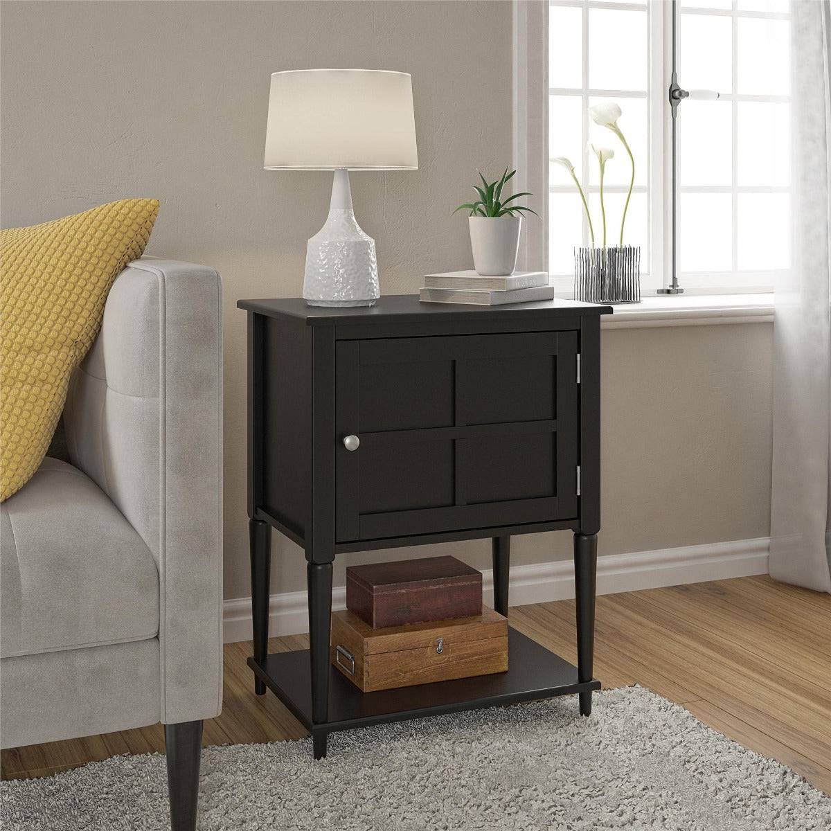 Fairmont Accent Table in Black by Dorel - Price Crash Furniture