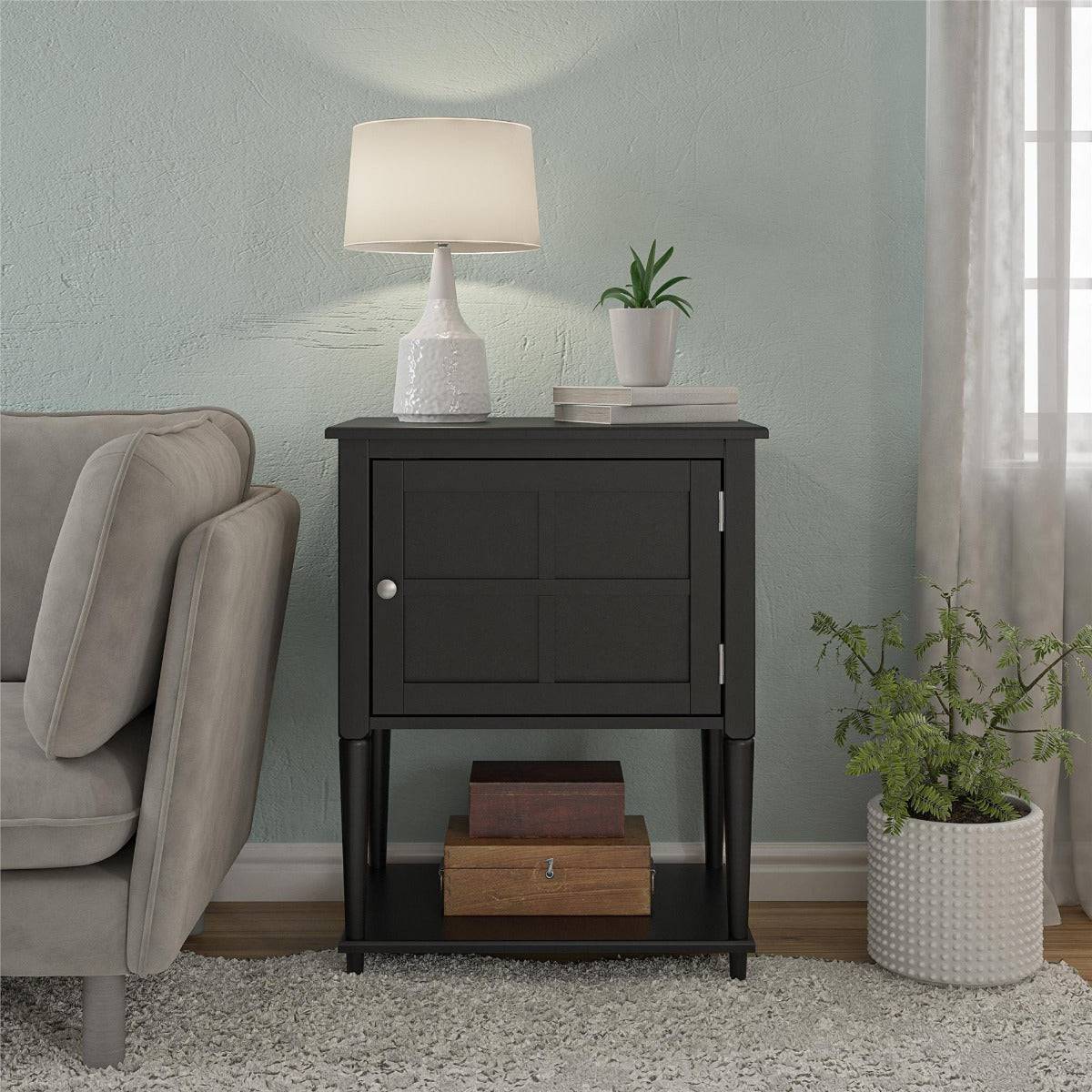 Fairmont Accent Table in Black by Dorel - Price Crash Furniture