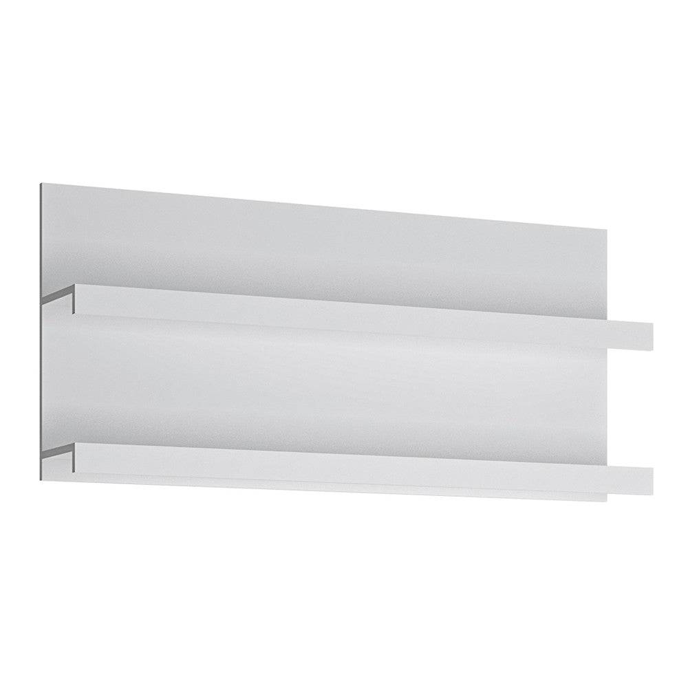 Fribo 136 cm Wide Wall Shelf in Alpine White - Price Crash Furniture