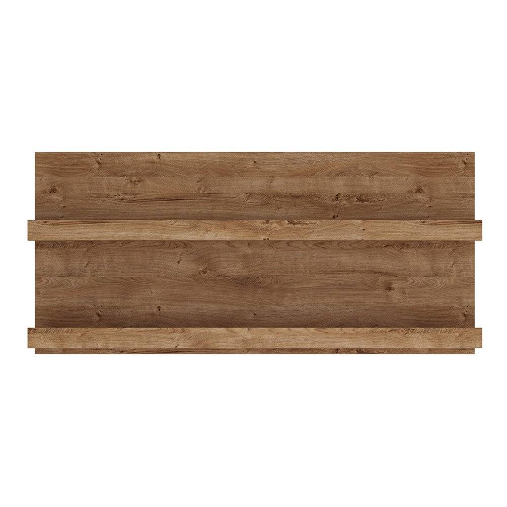 Fribo 136 cm Wide Wall Shelf in Golden Oak - Price Crash Furniture