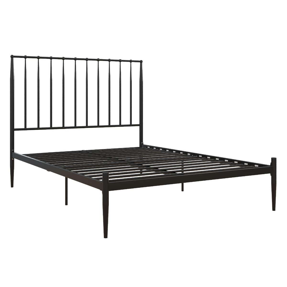 Giulia Modern Metal Double Bed in Black by Dorel - Price Crash Furniture