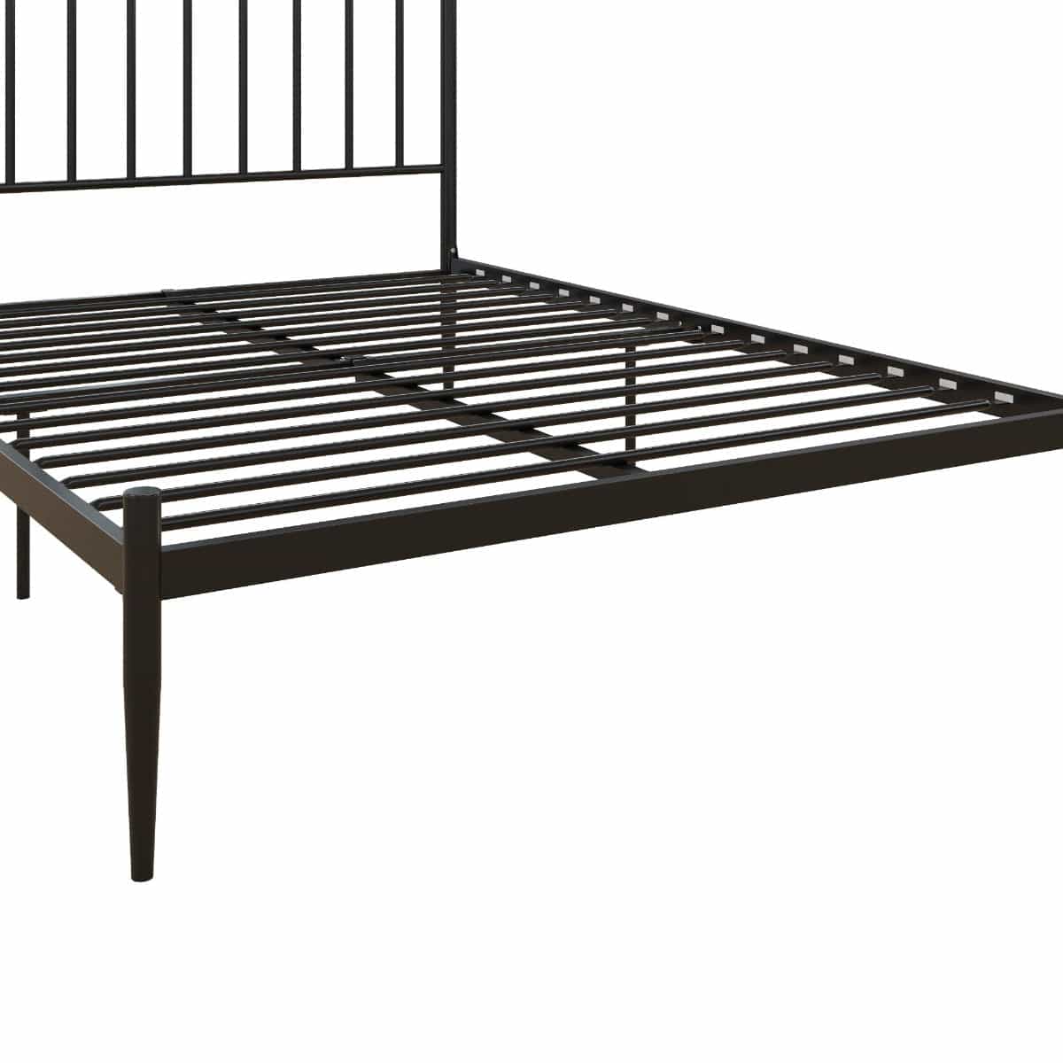 Giulia Modern Metal Double Bed in Black by Dorel - Price Crash Furniture