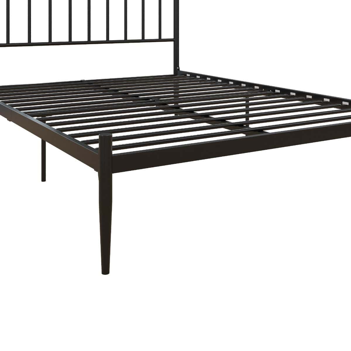 Giulia Modern Metal Double Bed in Black by Dorel - Price Crash Furniture