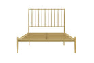 Giulia Modern Metal Double Bed in Gold by Dorel - Price Crash Furniture