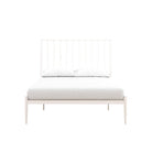 Giulia Modern Metal Double Bed in White by Dorel at Price Crash Furniture - Price Crash Furniture