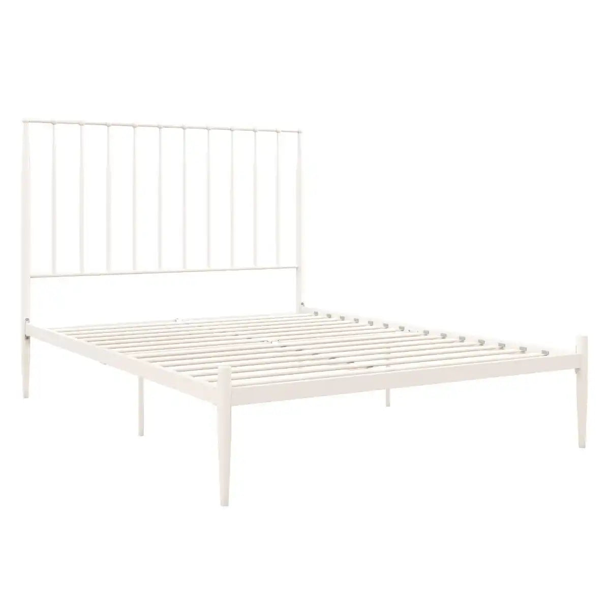 Giulia Modern Metal Double Bed in White by Dorel at Price Crash Furniture - Price Crash Furniture