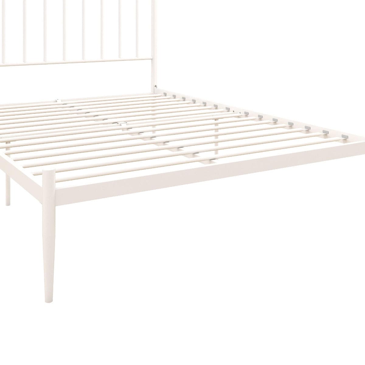 Giulia Modern Metal Double Bed in White by Dorel at Price Crash Furniture - Price Crash Furniture