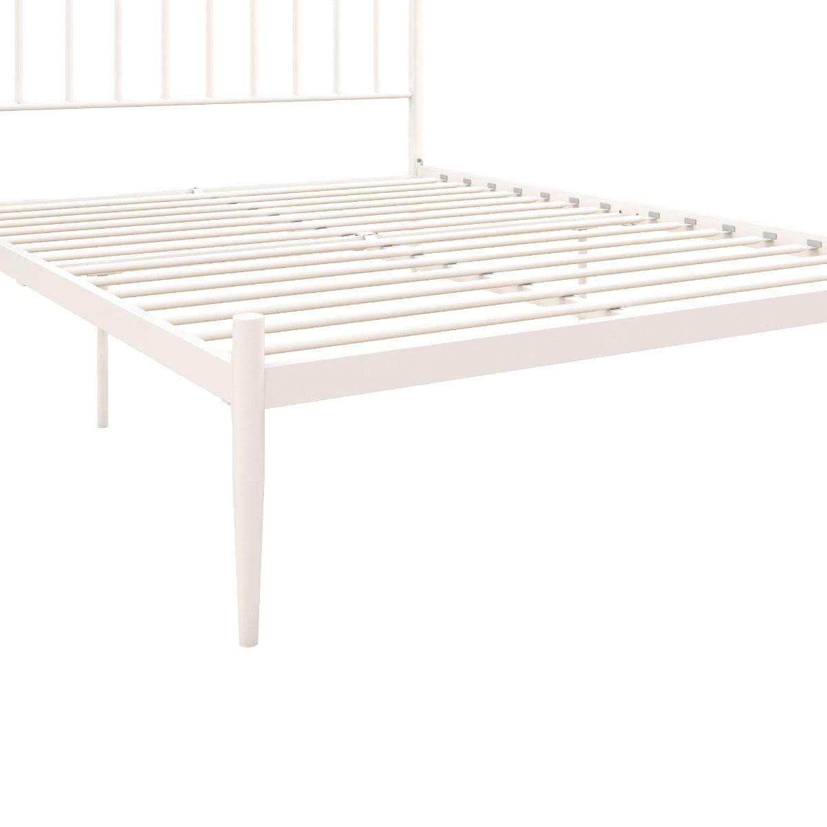 Giulia Modern Metal Double Bed in White by Dorel at Price Crash Furniture - Price Crash Furniture