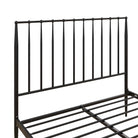 Giulia Modern Metal King size Bed in Black by Dorel - Price Crash Furniture