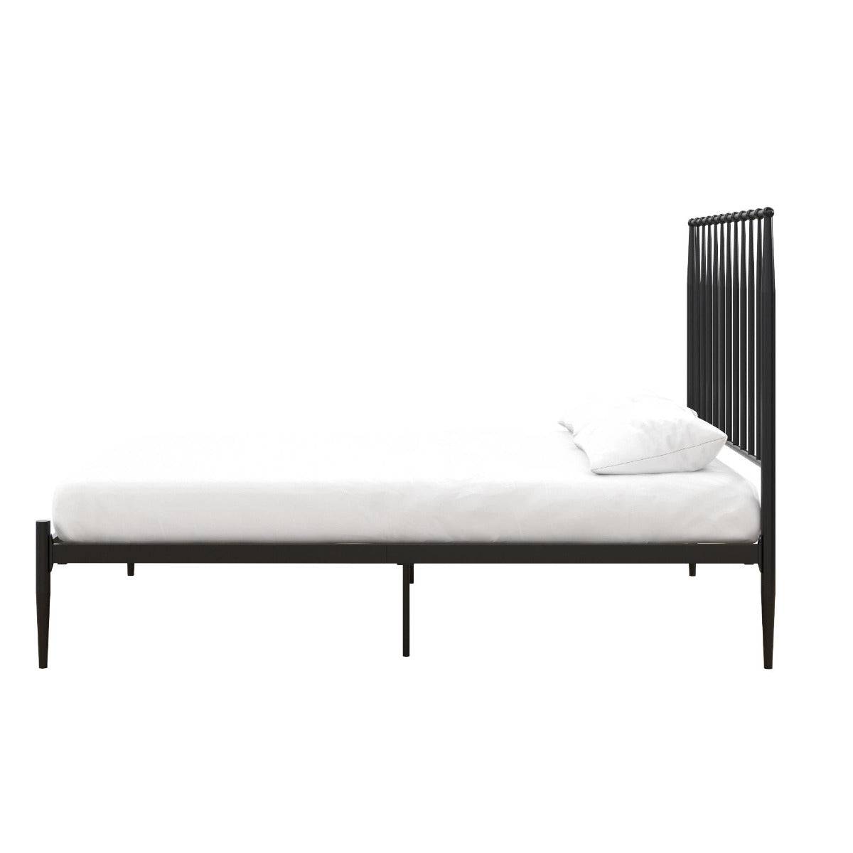 Giulia Modern Metal King size Bed in Black by Dorel - Price Crash Furniture