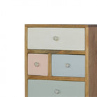 Hand Painted Multi Drawer Bedside Table - Price Crash Furniture