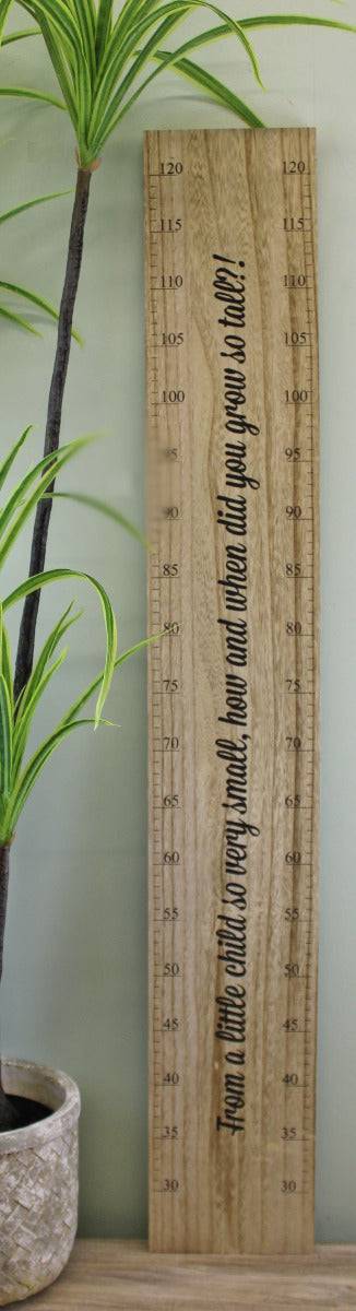 Height Chart Wall Plaque, How Did You Grow So Tall?, 100cm - Price Crash Furniture