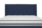 Her Majesty Linen King Size Bed - in Blue by Dorel - Price Crash Furniture