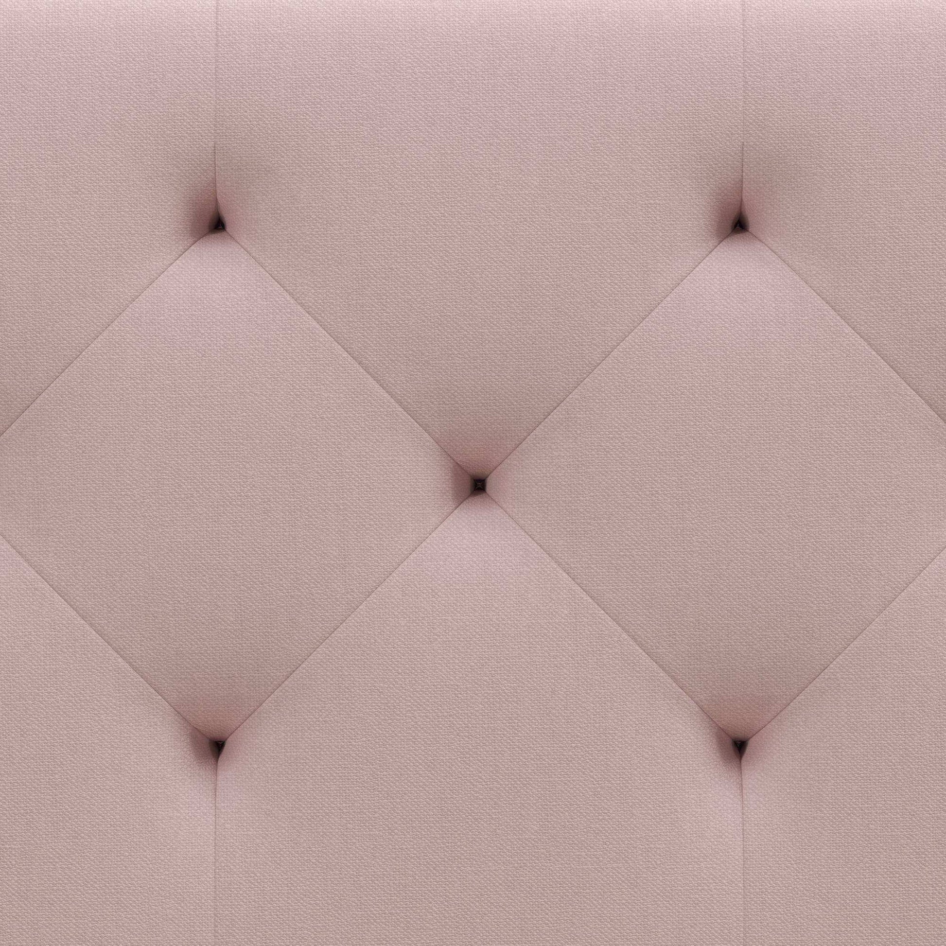 Her Majesty Linen King Size Bed - in Pink by Dorel - Price Crash Furniture