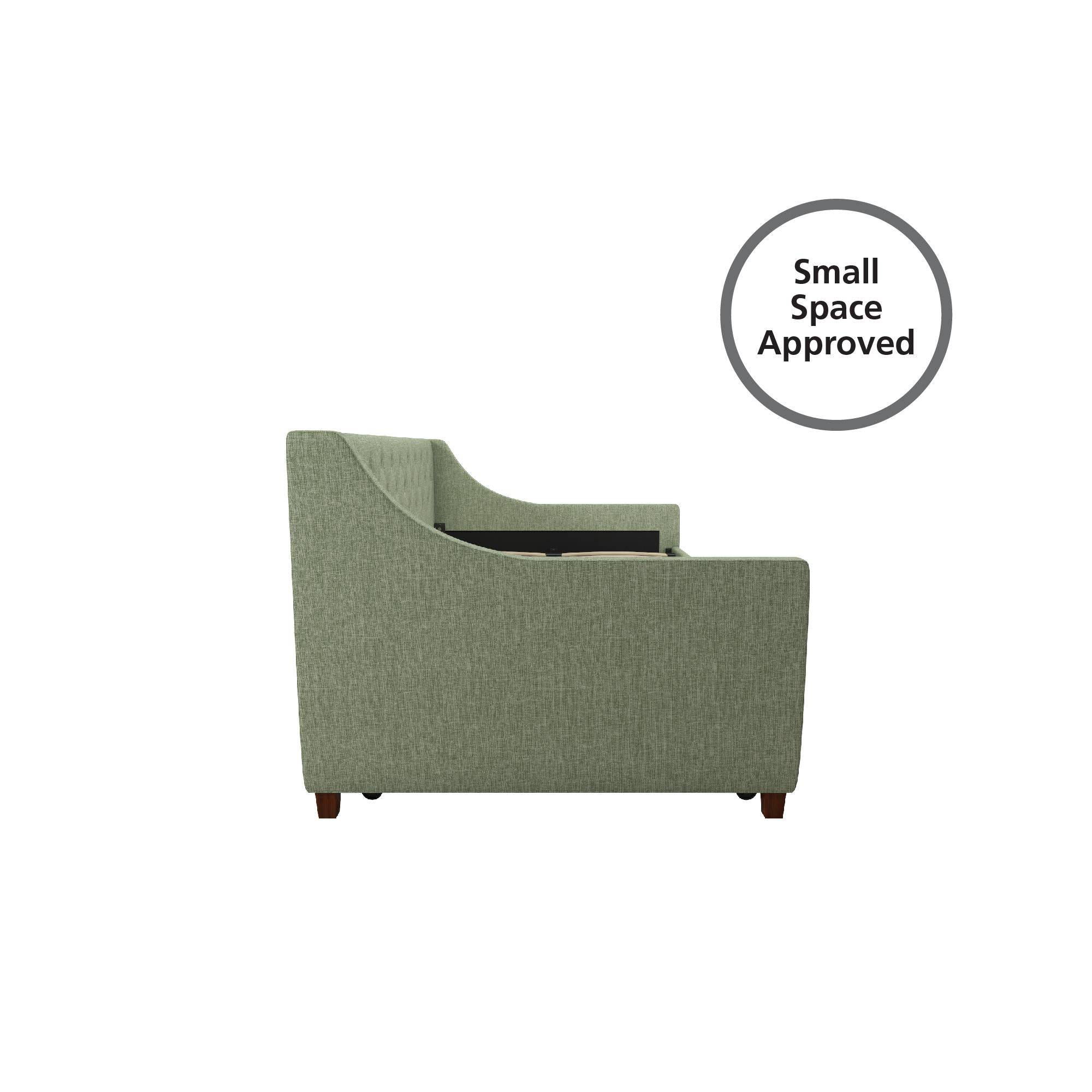 Her Majesty Single Daybed/Trundle Linen in Green by Dorel - Price Crash Furniture