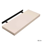 Hudson Gloss Cream 24cm Floating Shelf Kit by Core - Price Crash Furniture