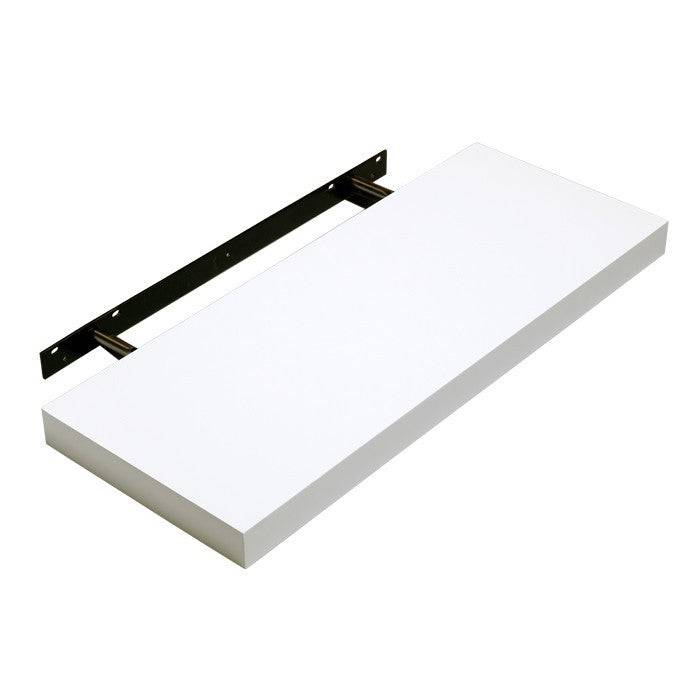 Hudson Gloss White 60cm Floating Shelf Kit by Core - Price Crash Furniture