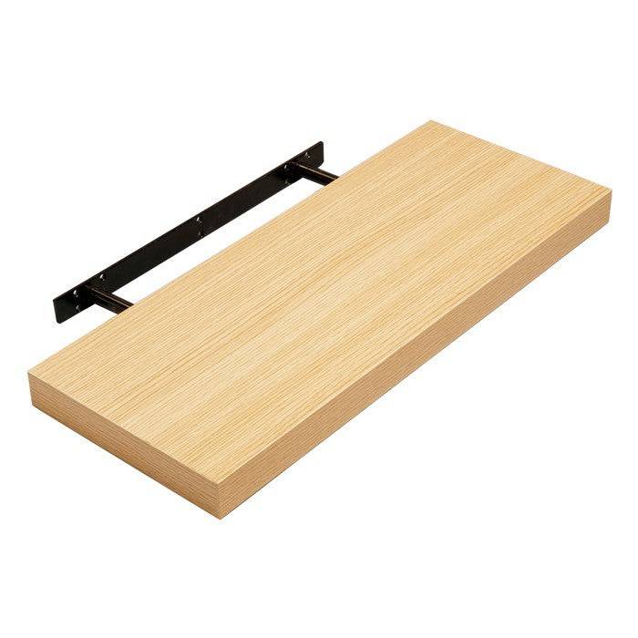 Hudson Oak 60cm Floating Wall Shelf Kit by Core - Price Crash Furniture
