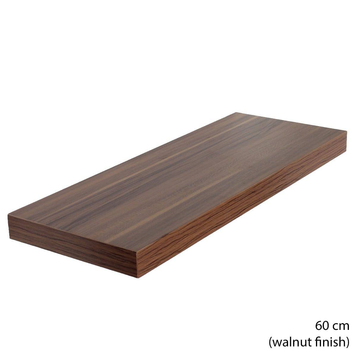 Hudson Walnut 24cm Floating Wall Shelf Kit by Core - Price Crash Furniture