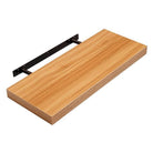 Hudson Walnut 24cm Floating Wall Shelf Kit by Core - Price Crash Furniture