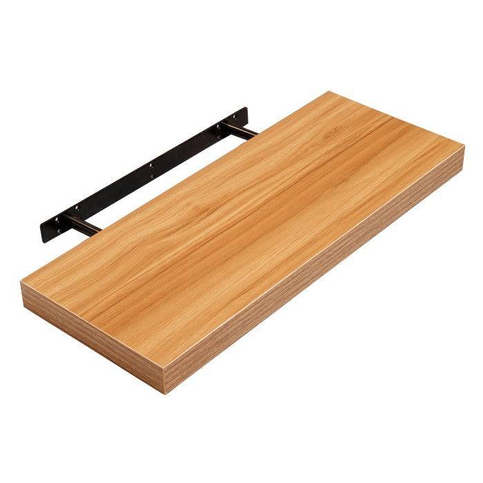 Hudson Walnut 24cm Floating Wall Shelf Kit by Core - Price Crash Furniture