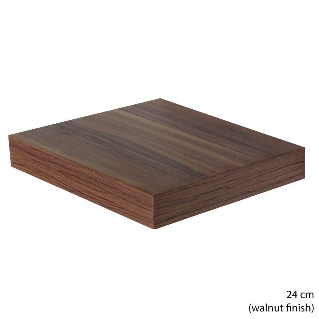 Hudson Walnut 60cm Floating Wall Shelf Kit by Core - Price Crash Furniture