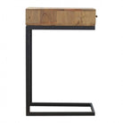 Industrial 1 Drawer Geometric Style Bedside Table - Price Crash Furniture