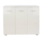 Lido - White high gloss 3 door compact sideboard - Price Crash Furniture