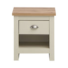 Lisbon 1 drawer bedside table / lamp table by TAD - Price Crash Furniture