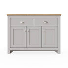 Lisbon 2 DOORS 2 DRAWER SIDEBOARD in grey - Price Crash Furniture