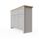 Lisbon 2 DOORS 2 DRAWER SIDEBOARD in grey - Price Crash Furniture