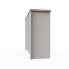 Lisbon 2 DOORS 2 DRAWER SIDEBOARD in grey - Price Crash Furniture