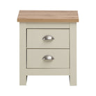 Lisbon 2 drawer bedside table / lamp table by TAD - Price Crash Furniture