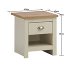 Lisbon 2 Piece Bedroom Set: 1 drawer bedside table + 4 drawer chest of drawers - Price Crash Furniture