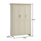 Lisbon 2 Piece Bedroom Set: 3 door wardrobe + 7 drawer chest of drawers - Price Crash Furniture