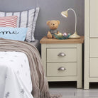 Lisbon 2 Piece Set - 2x Two Drawer Bedside Tables / Lamp Tables - Price Crash Furniture