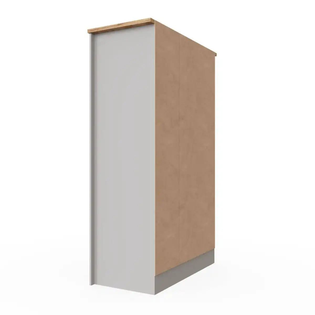 Lisbon 3 door wardrobe in grey & oak by TAD - Price Crash Furniture