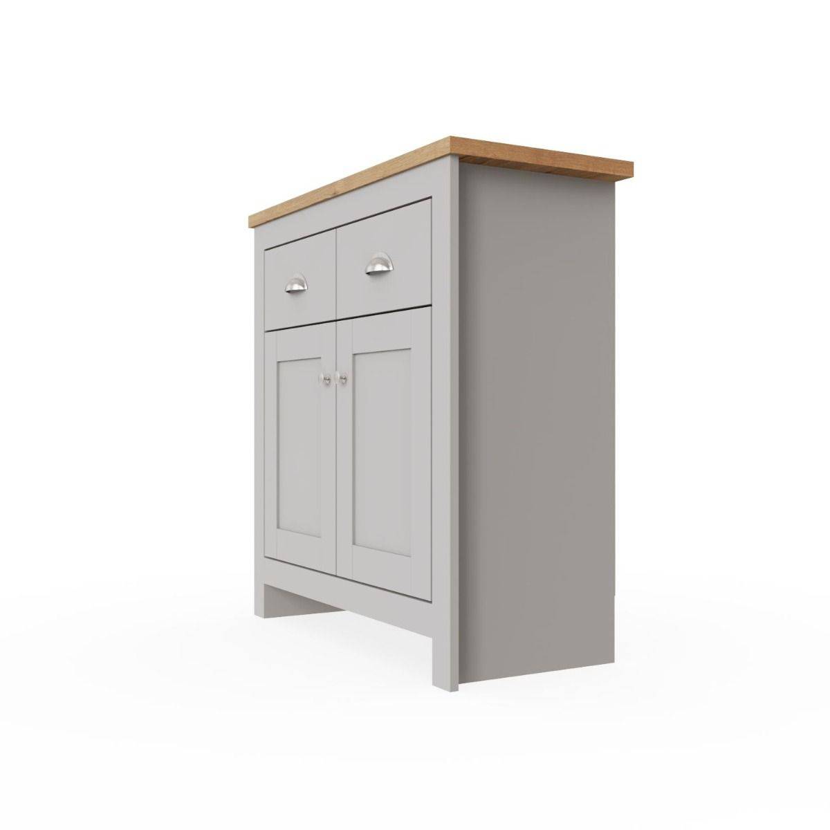 Lisbon 3 DOORS 2 DRAWER SIDEBOARD in grey - Price Crash Furniture