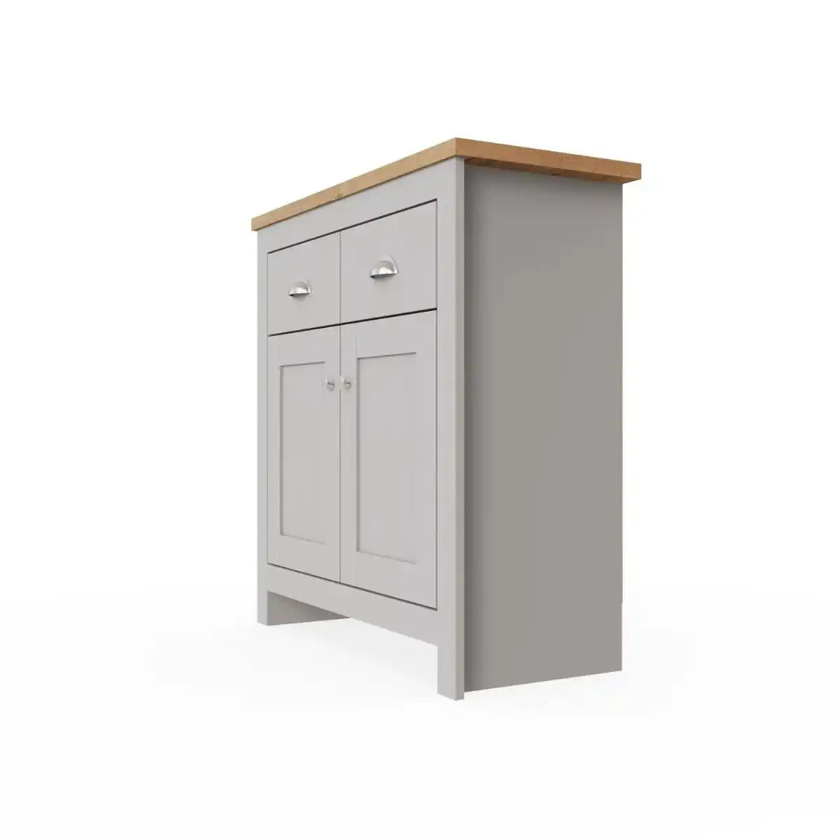 Lisbon 2 DOORS 2 DRAWER SIDEBOARD in grey - Price Crash Furniture