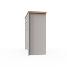 Lisbon 3 DOORS 2 DRAWER SIDEBOARD in grey - Price Crash Furniture