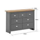 Lisbon 3 Piece Bedroom Set: 2 door + 2 drawer wardrobe + 4 drawer chest + 1 drawer bedside - Price Crash Furniture